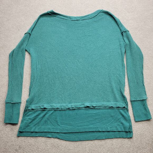 Free People North Shore Thermal Tunic Long Sleeve Shirt Womens Medium - Picture 2 of 7